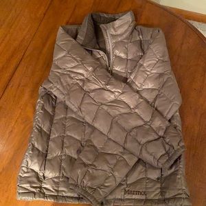 Large marmot women’s down jacket.